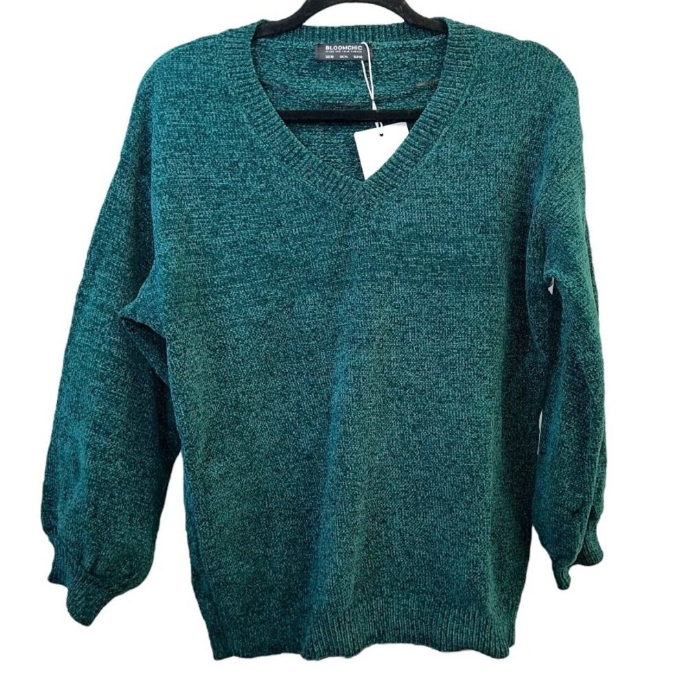 BloomChic Dark Green/Teal Top Size 10